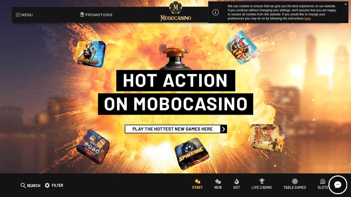 Mobocasino casino homepage