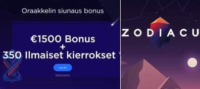 Zodiacu Casino bonus