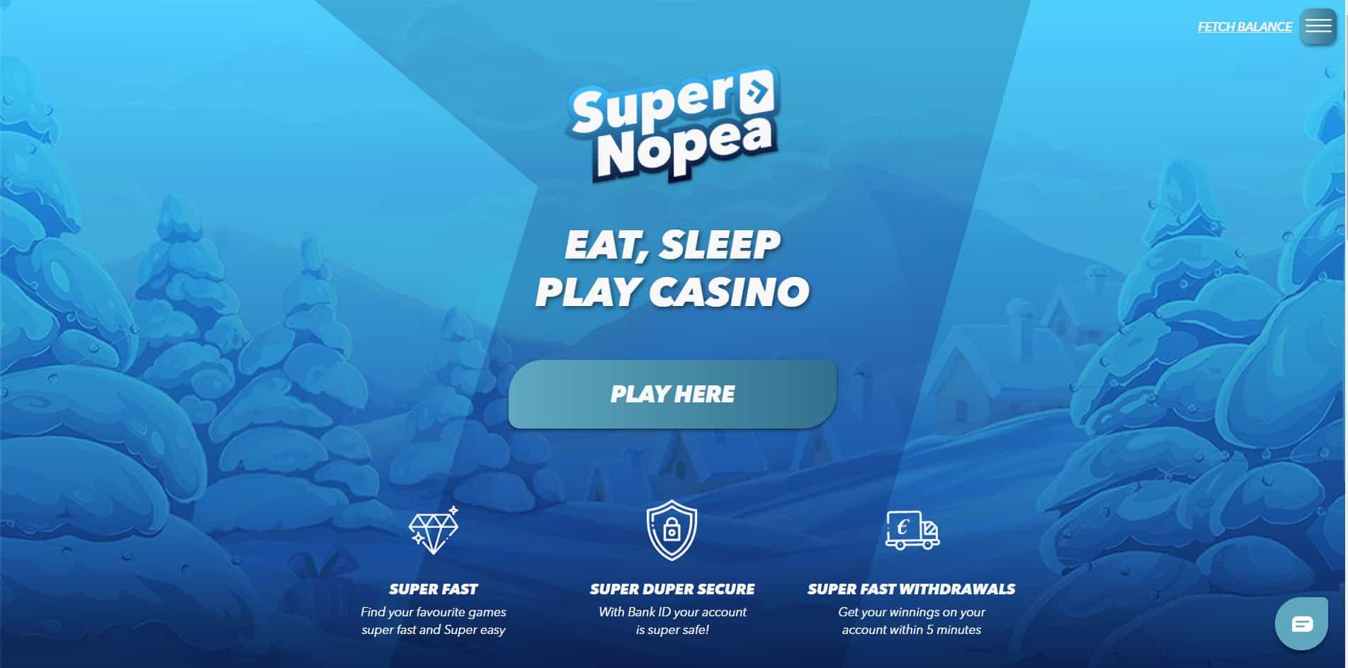 Supernopea casino homepage