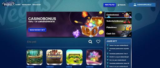 SuomiVegas casino homepage