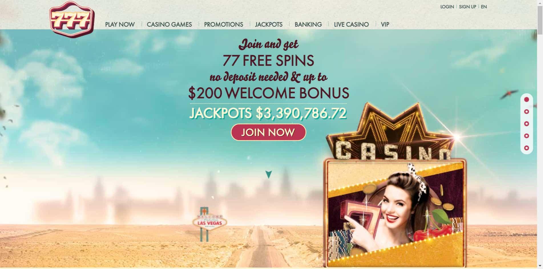 777 casino homepage