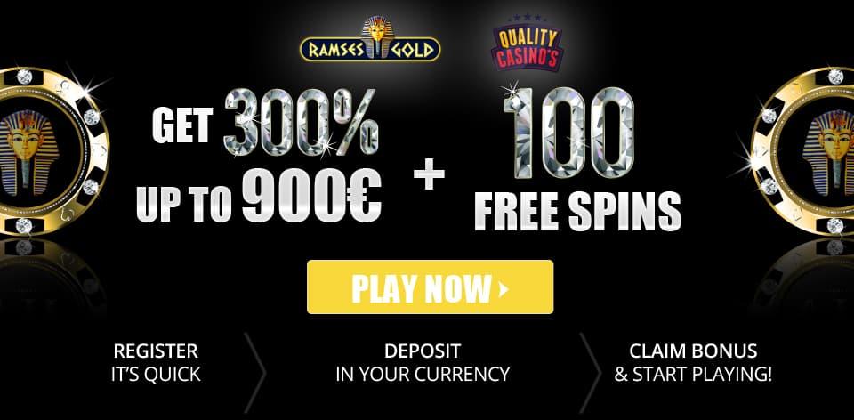 Ramses Gold casino homepage
