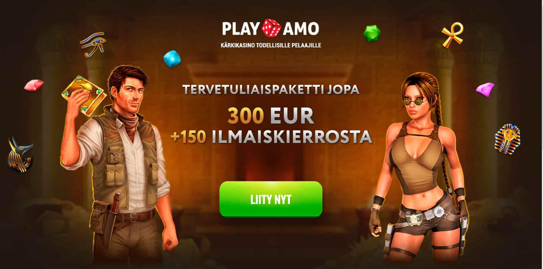 PlayAmo casino homepage