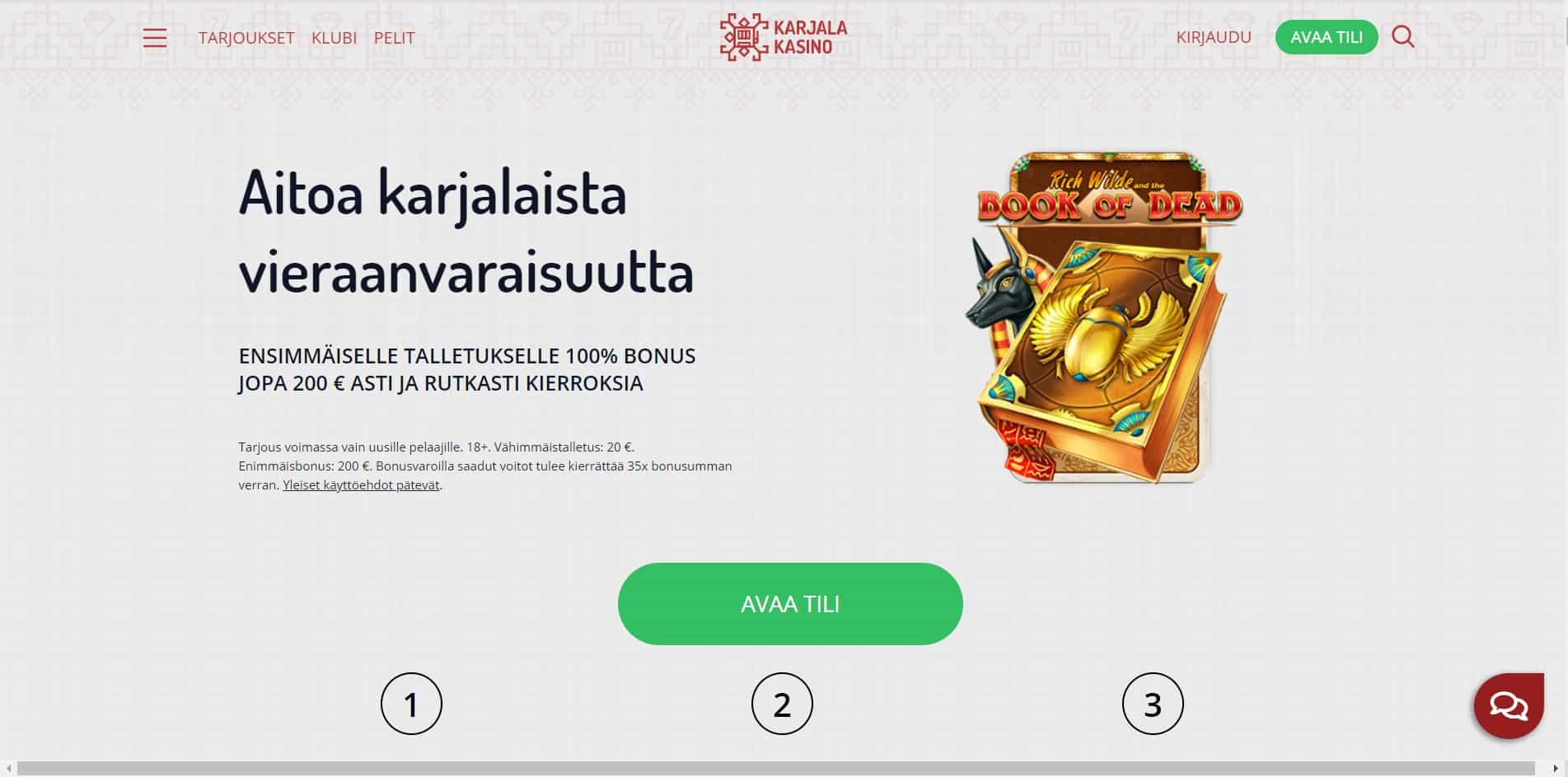 Karjala Kasino casino homepage