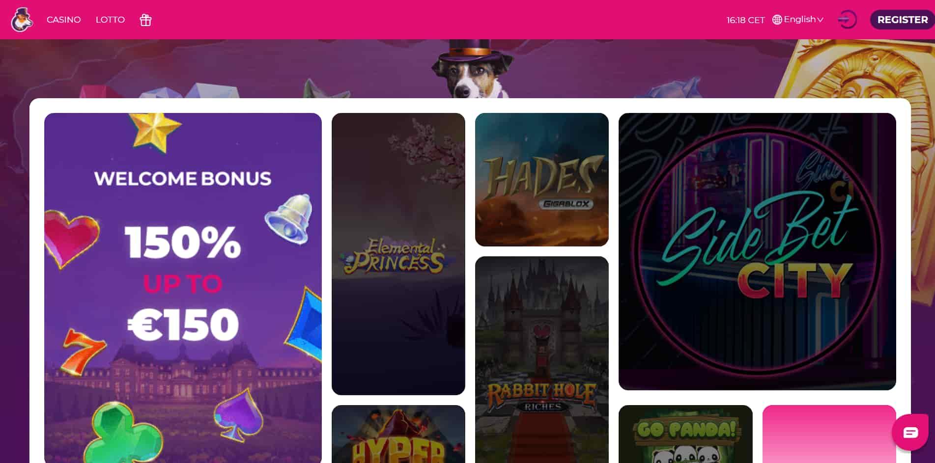 YoBetIt casino homepage