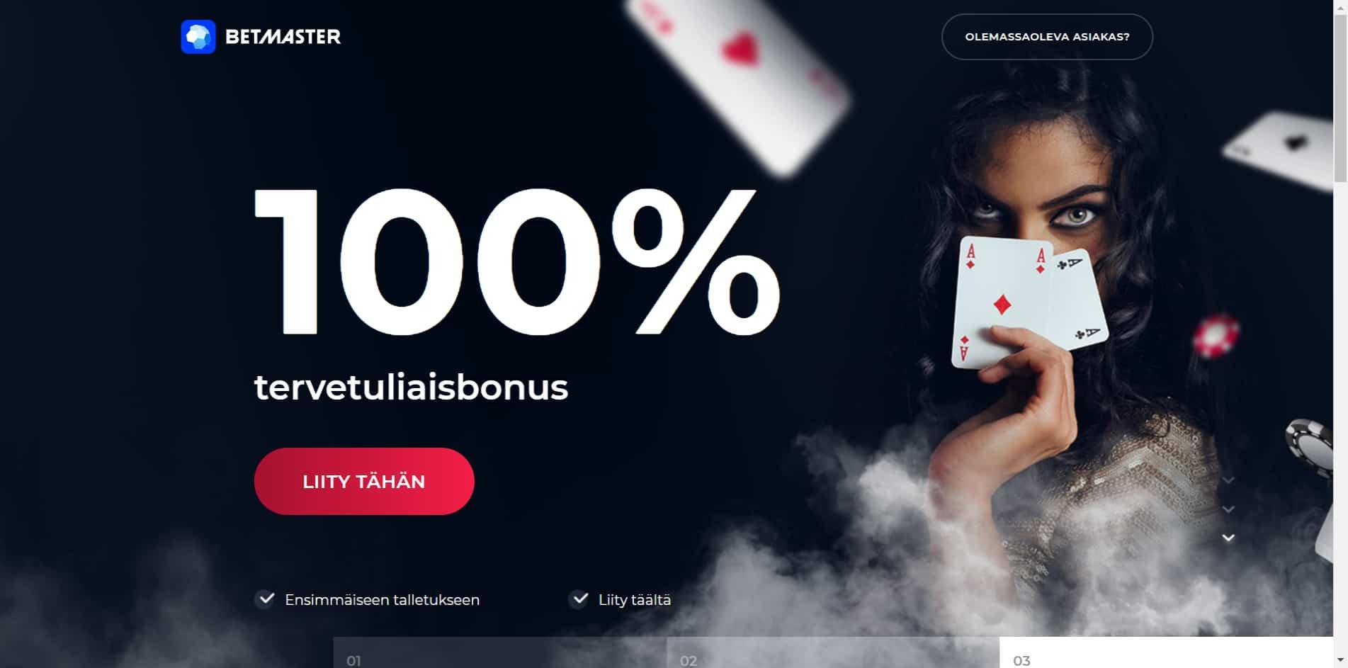 Betmaster casino homepage