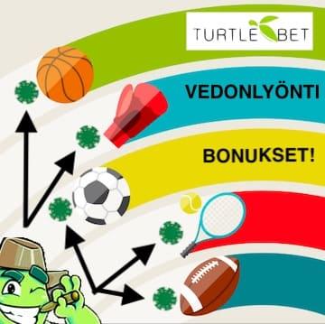 TurtleBet vedonlyonti bonukset