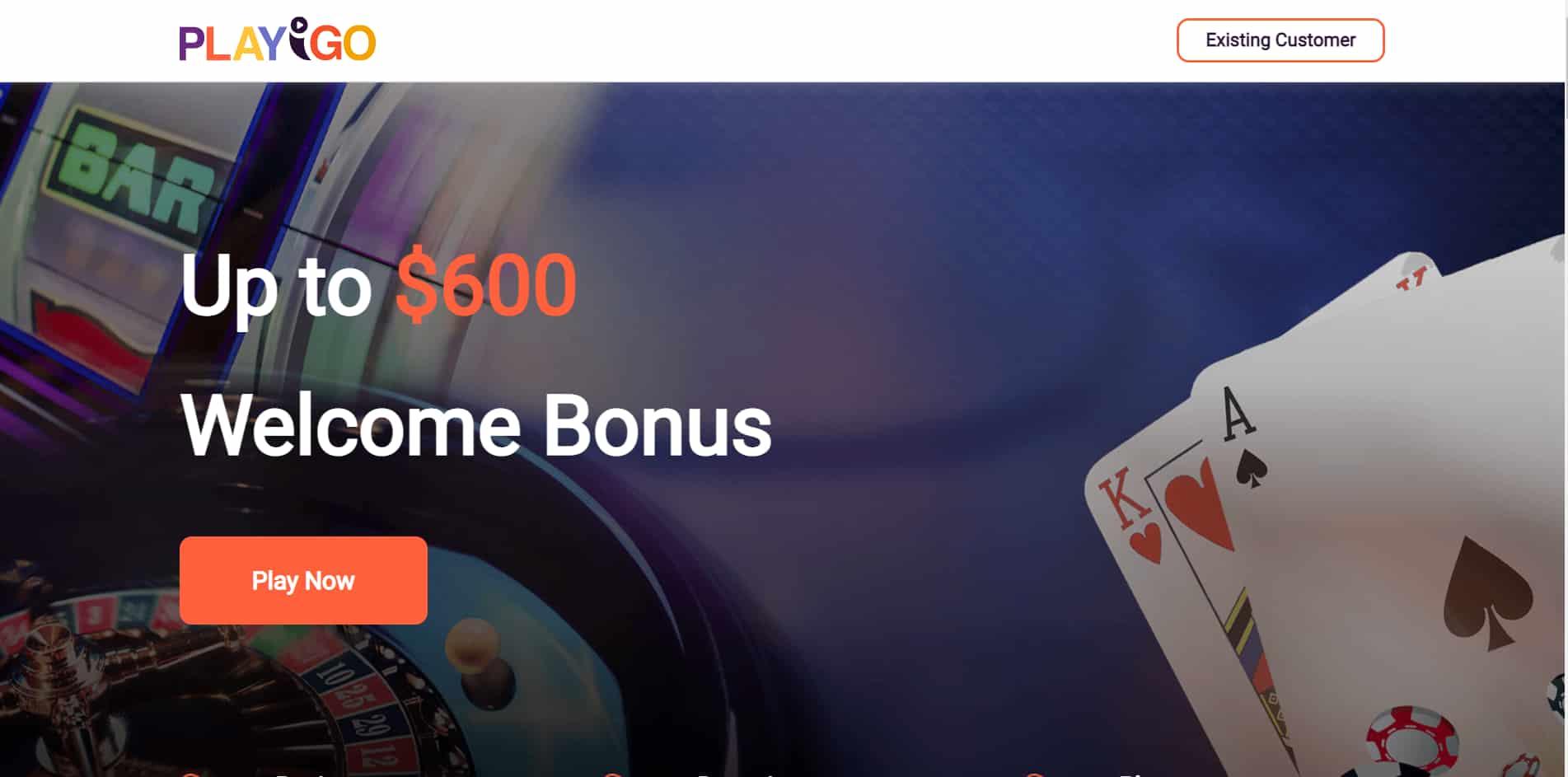 Playigo casino homepage